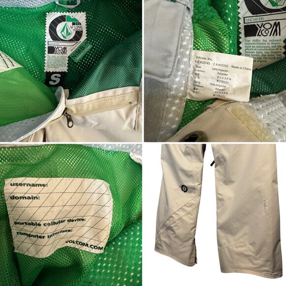 Volcom Women’s Snowboard Jacket & Pants Set Small Brown Y2K Vintage - Picture 2 of 15